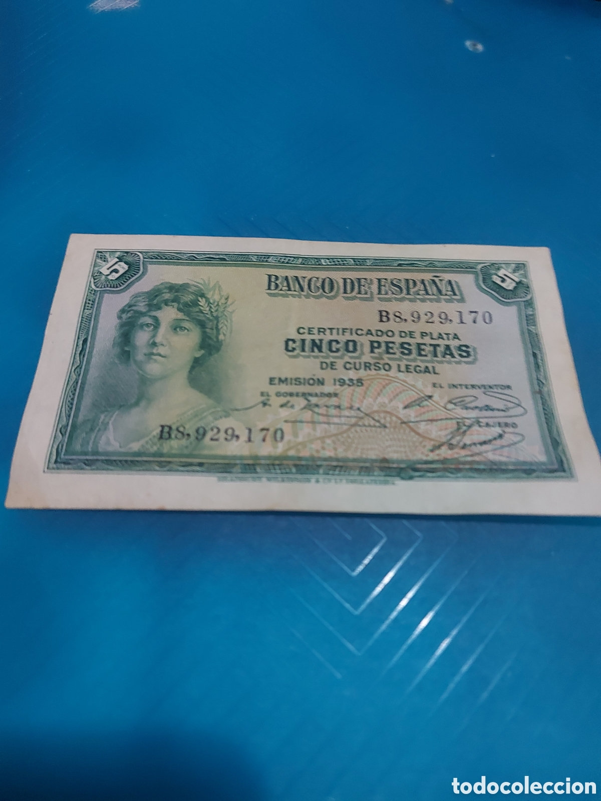 Monedas Rep&uacute;blica: Billete de Espa&ntilde;a s.s1935 - Foto 1