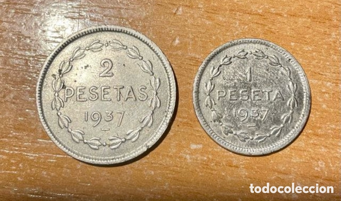 Monedas Rep&uacute;blica: Monedas de Euskadi de 1937 - Foto 2
