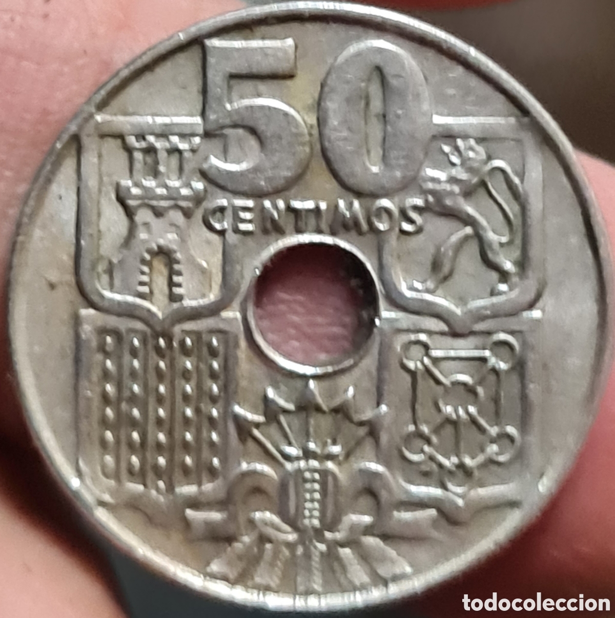 Monedas Rep&uacute;blica: Moneda Espa&ntilde;a,1.949,Extrella 53, MBC. - Foto 1