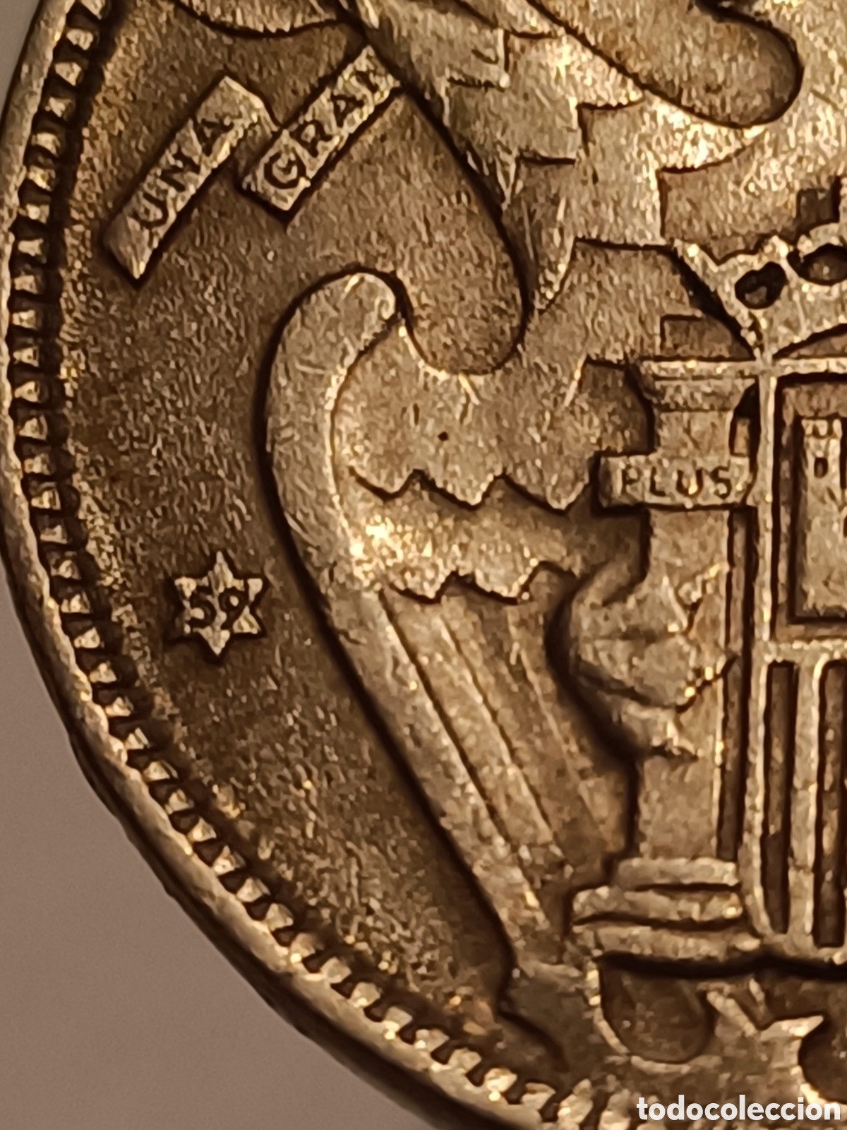 Monedas Rep&uacute;blica: Moneda 50 pesetas. Estrella 59 - Foto 3