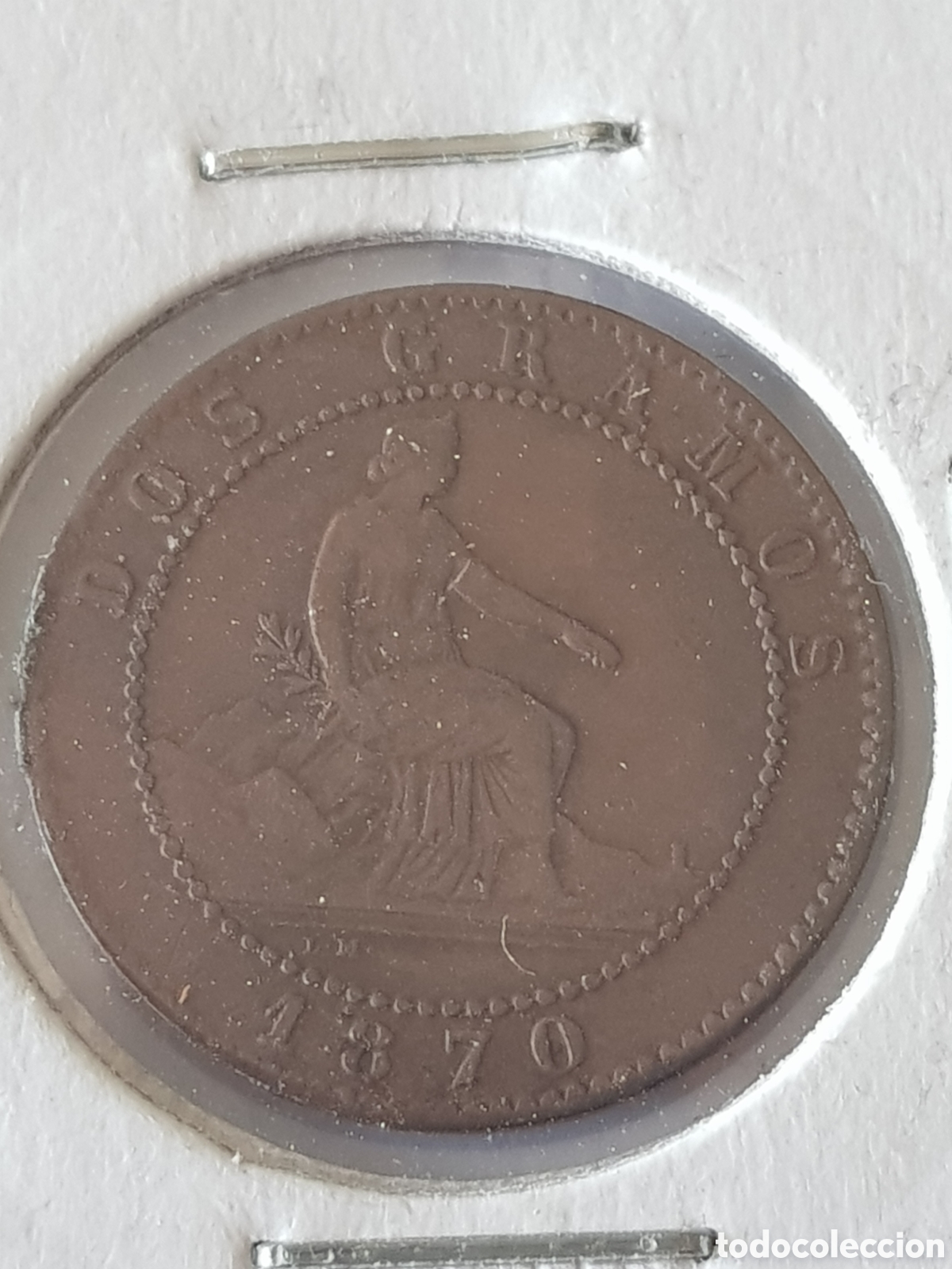Monedas Rep&uacute;blica: 2 C&eacute;ntimos 1970 I Rep&uacute;blica - Foto 2