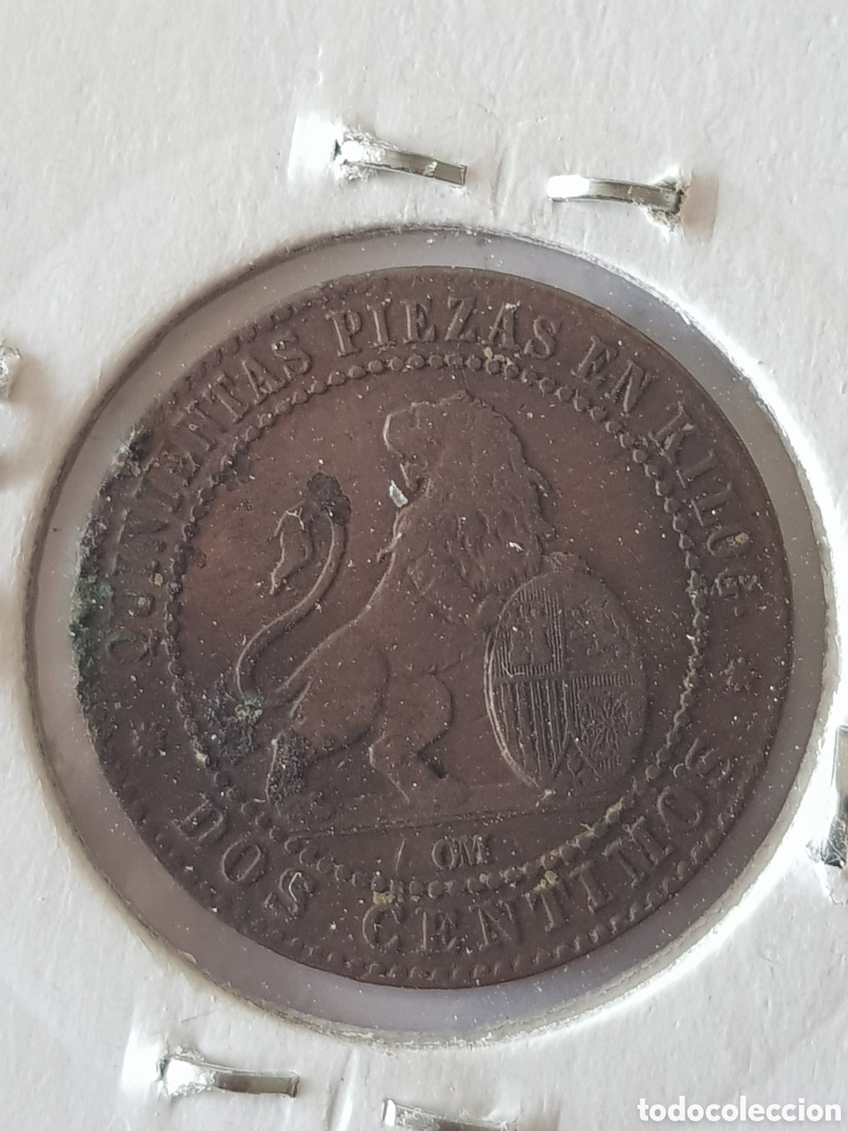 Monedas Rep&uacute;blica: 2 C&eacute;ntimos 1970 I Rep&uacute;blica - Foto 3