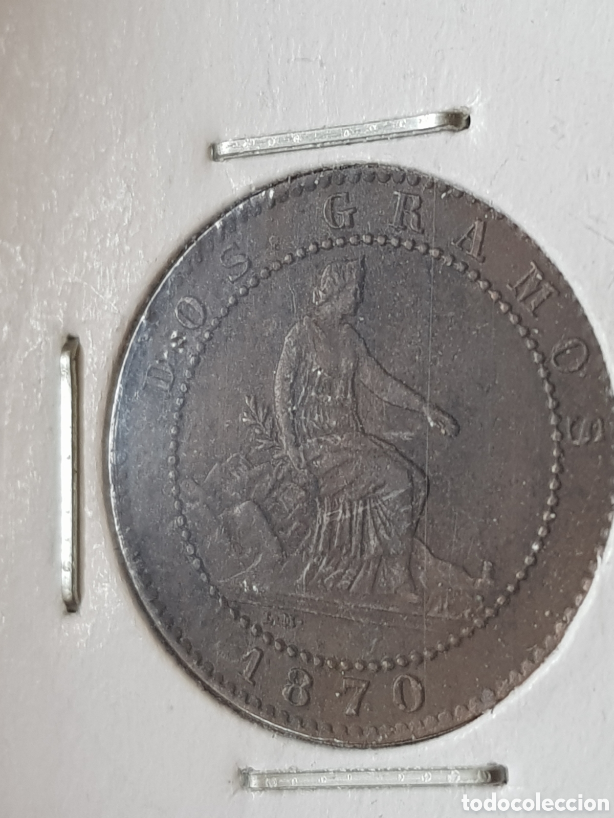 Monedas Rep&uacute;blica: 2 C&eacute;ntimos 1970 I Rep&uacute;blica - Foto 2