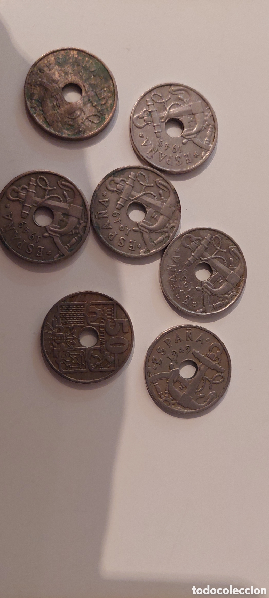 Monedas Rep&uacute;blica: 19 monedas II a&ntilde;o 1937 - Foto 6