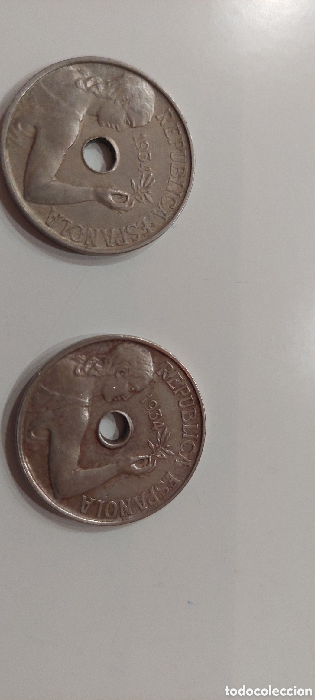 Monedas Rep&uacute;blica: Republica Espanola 1934. - Foto 1