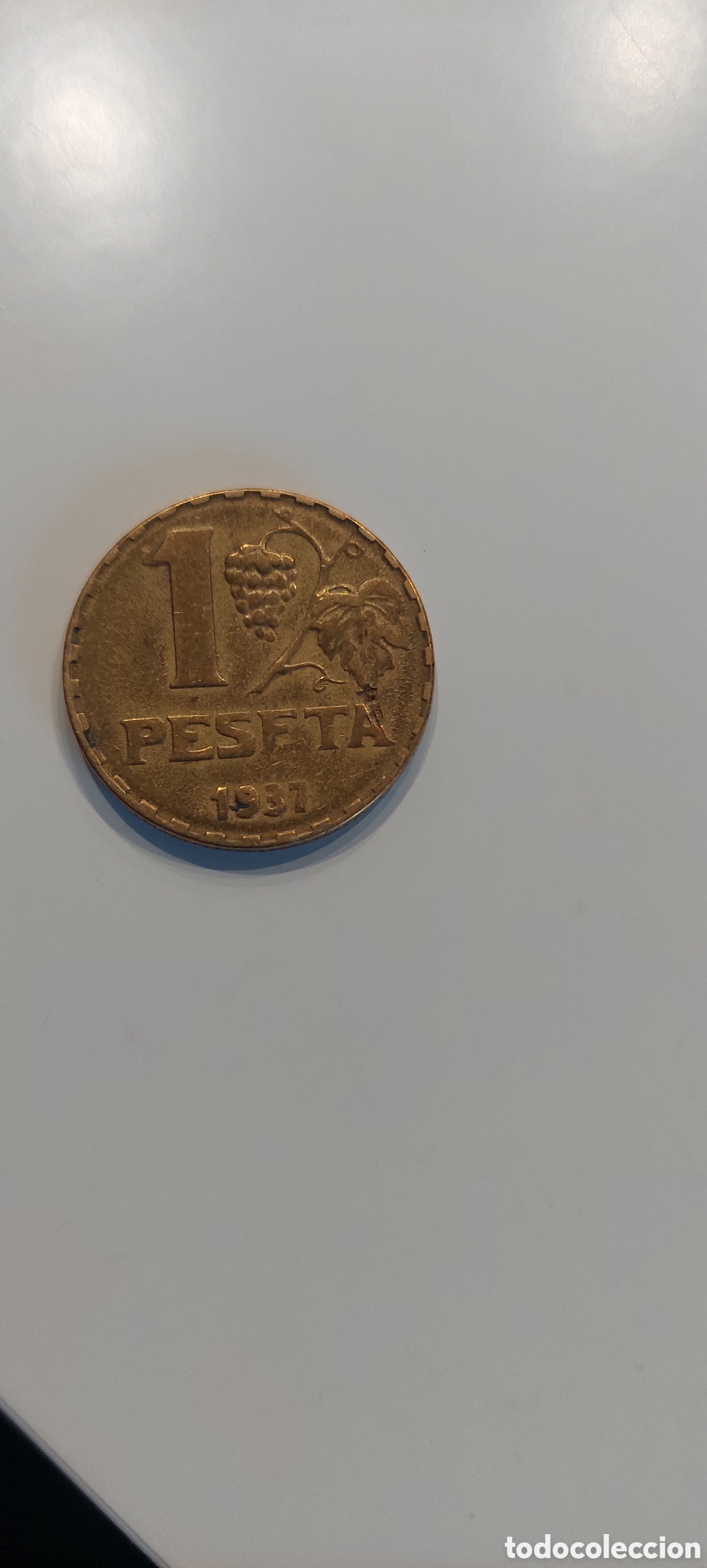 Monedas Rep&uacute;blica: 1 Pts. Rubia II Republica. - Foto 2