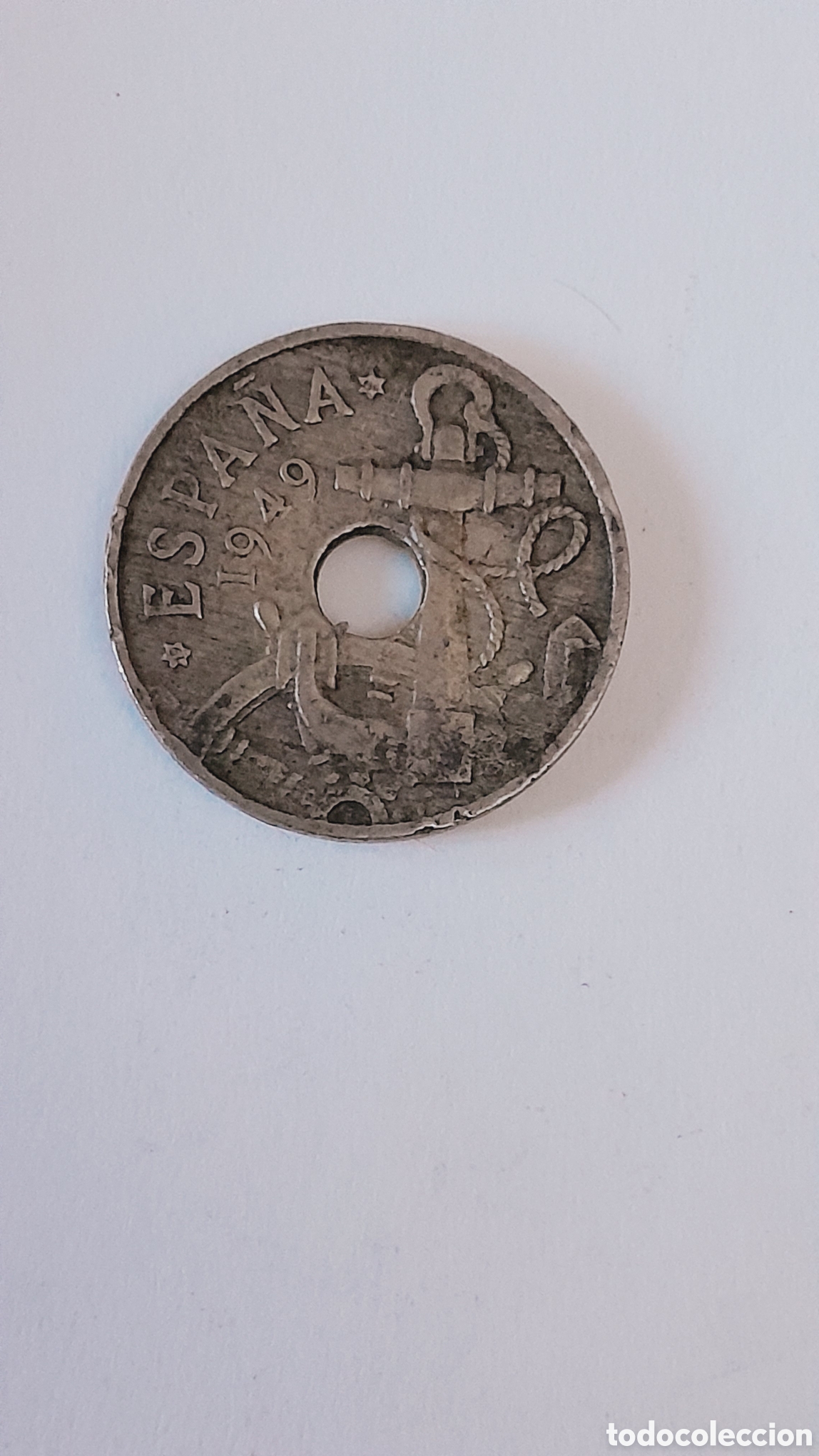 Monedas Rep&uacute;blica: Espa&ntilde;a 50 centimos 1949 - Foto 1