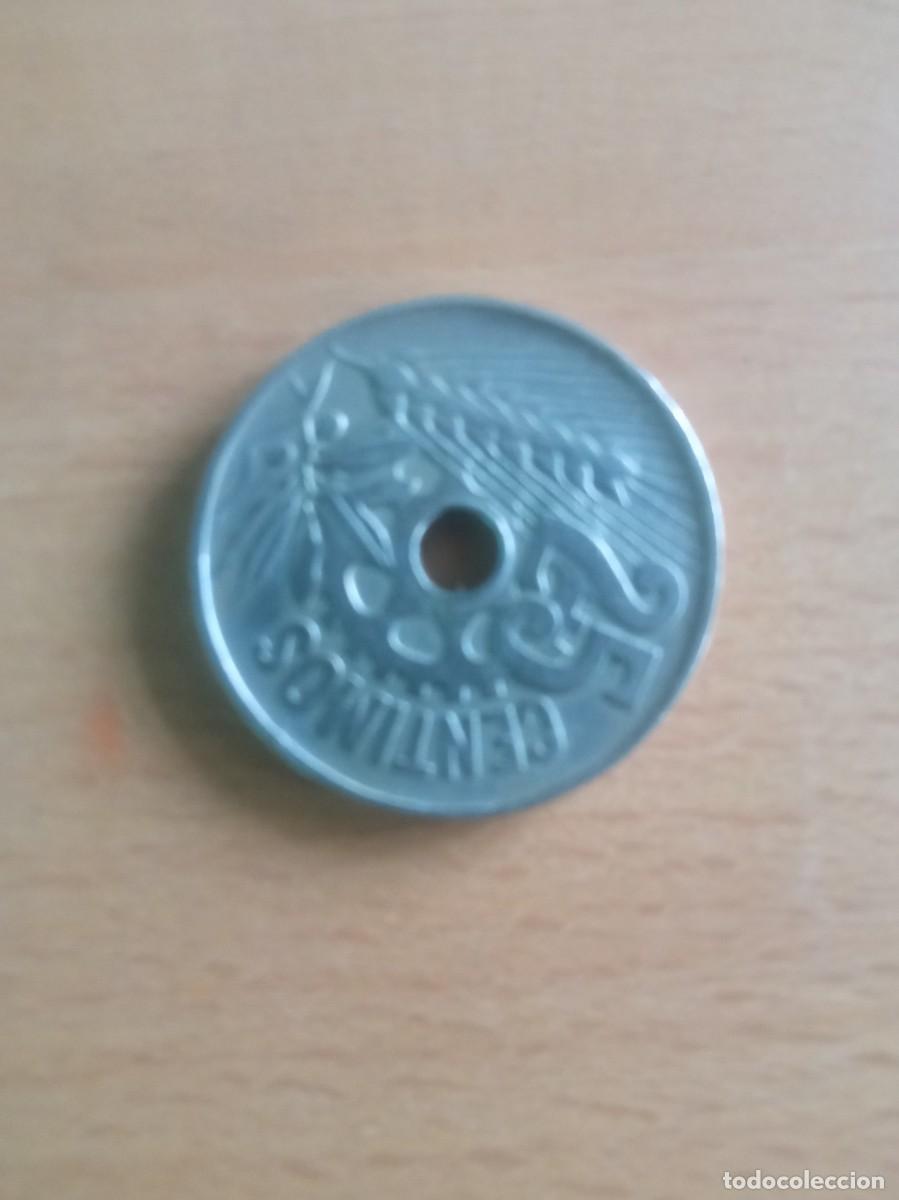 Monedas Rep&uacute;blica: 25 c&eacute;ntimos 1934 Espa&ntilde;a - Foto 3