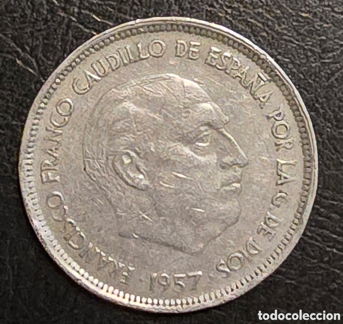 Monedas Rep&uacute;blica: Moneda a&ntilde;o 1957 franco - Foto 2