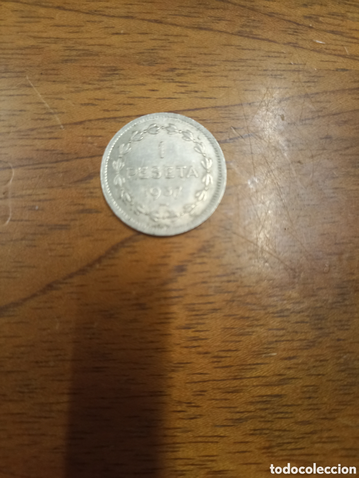 Monedas Rep&uacute;blica: Moneda de 1 Peseta gobierno de Euskadi - Foto 2