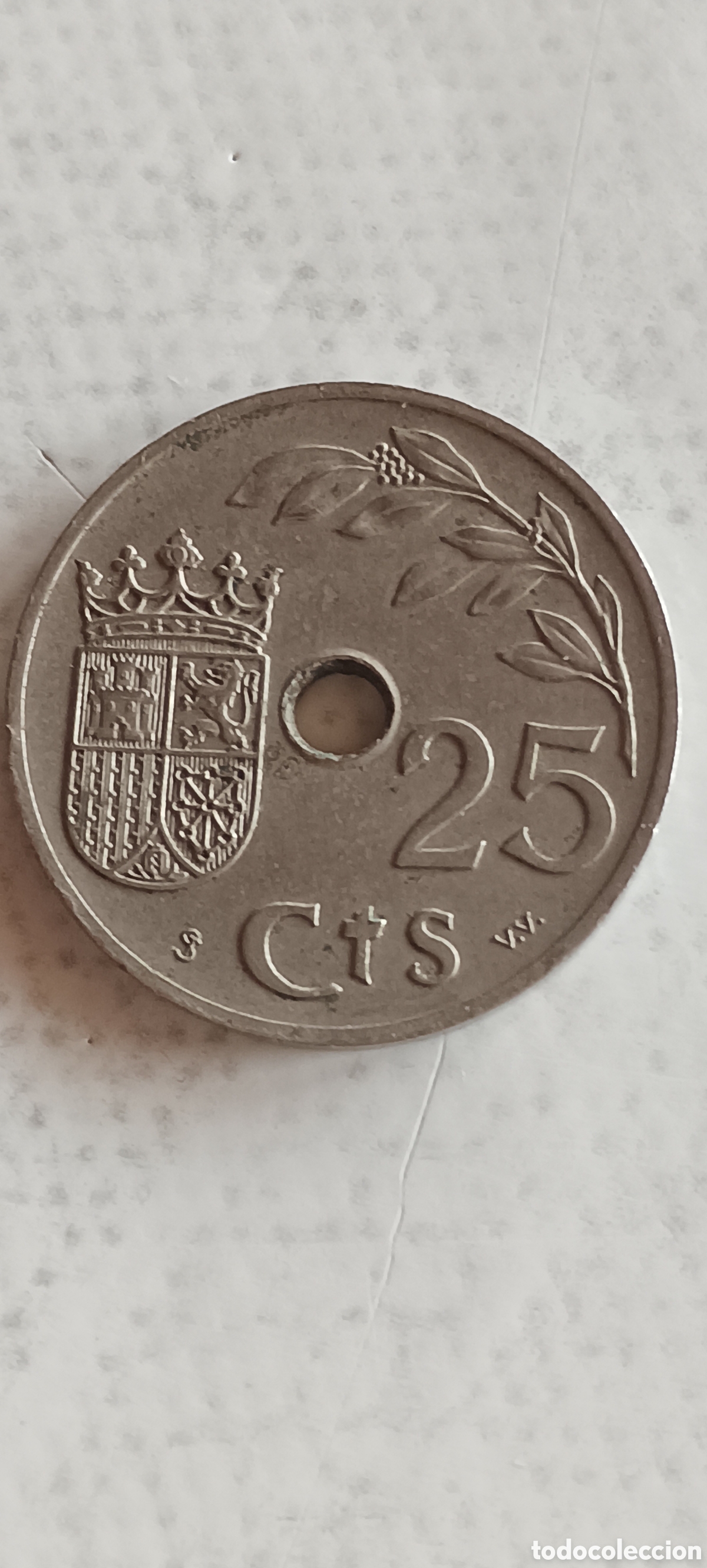 Monedas Rep&uacute;blica: Monedas Espa&ntilde;a de 25 c&eacute;ntimos 1937. - Foto 6