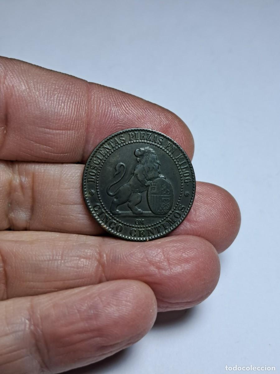 Monedas Rep&uacute;blica: NT/ CINCO CENTIMOS 1870 1&ordf; REP&Uacute;BLICA (E370) - Foto 3