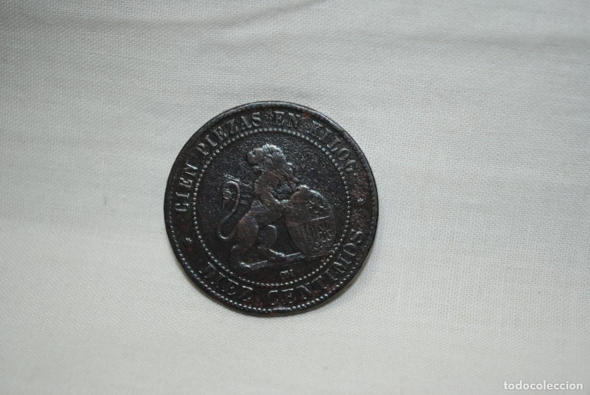 Monedas Rep&uacute;blica: DIEZ CENTIMO 1870 , REPUBLICA . - Foto 2