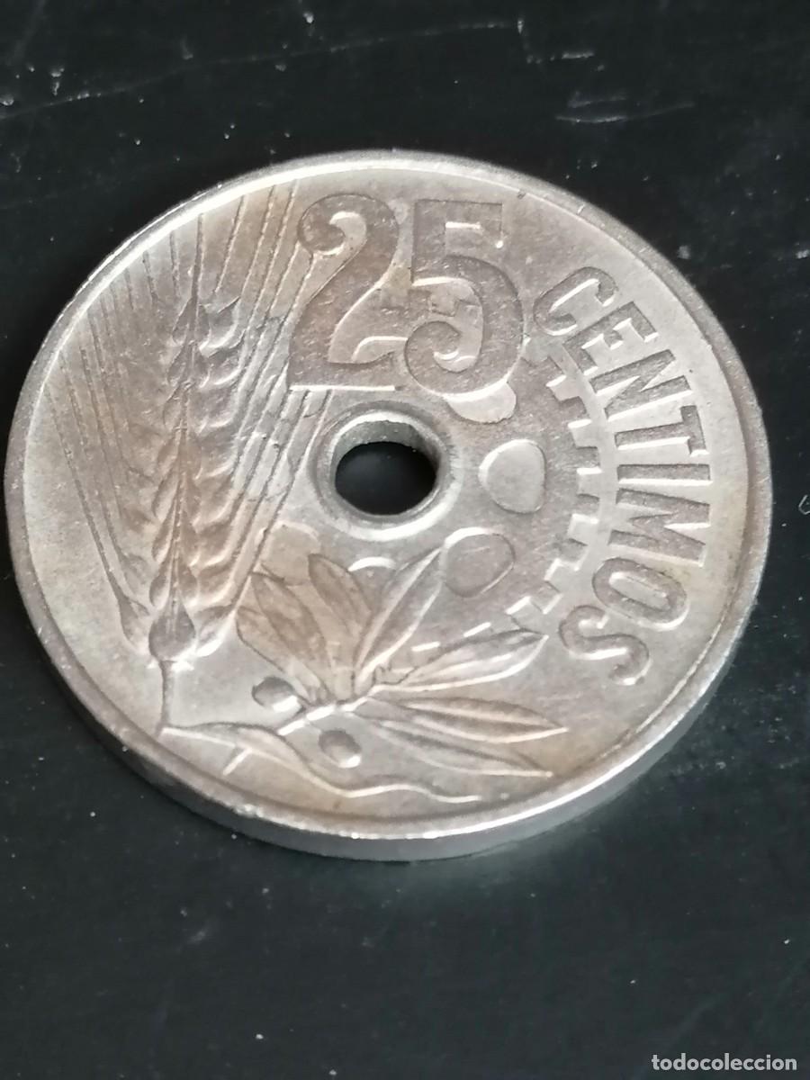 Monedas Rep&uacute;blica: 14 monedas de 25 centimos 1934 - Foto 6