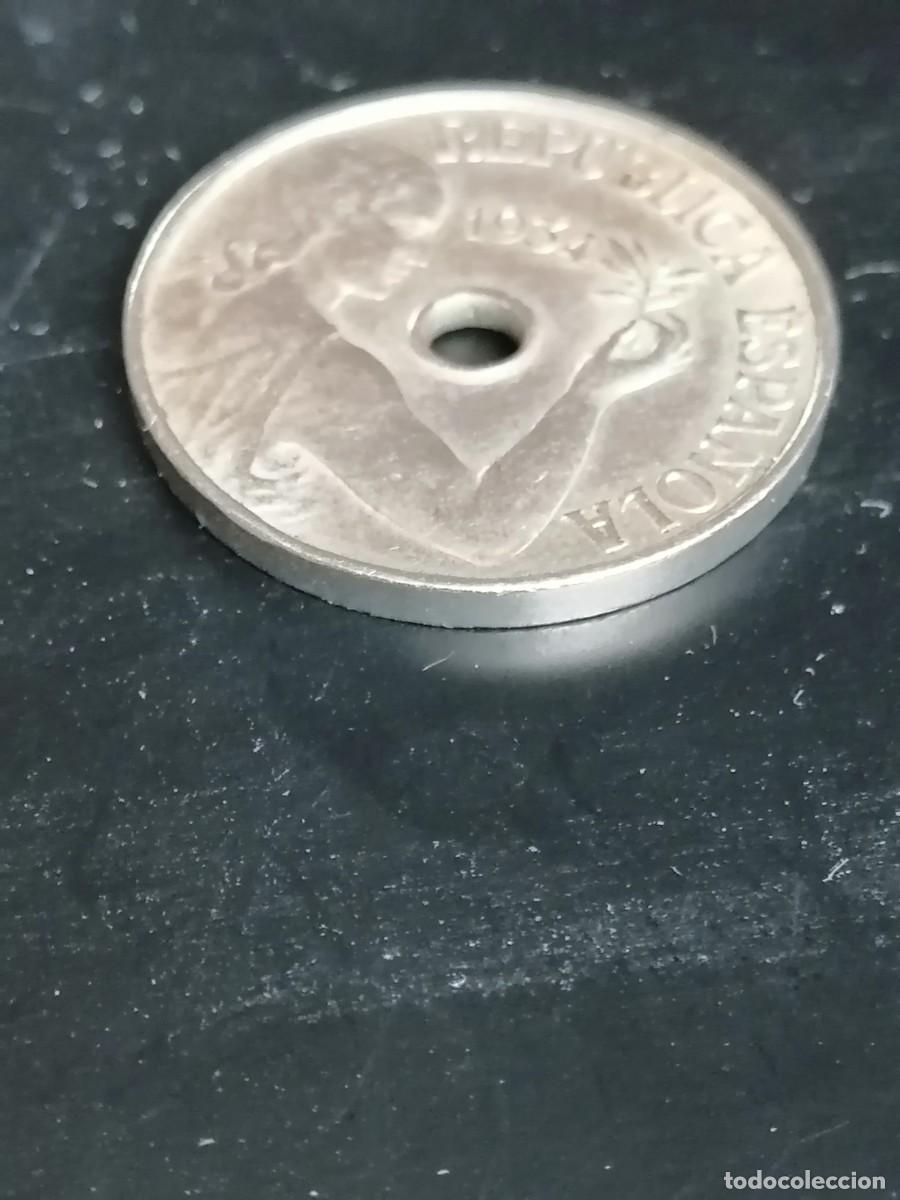 Monedas Rep&uacute;blica: 14 monedas de 25 centimos 1934 - Foto 8