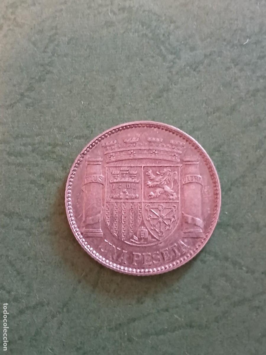 Monedas Rep&uacute;blica: 1 pta 2a Republica 1933 - Foto 1