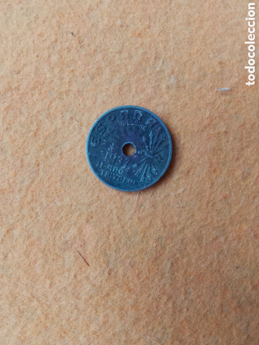Monedas Rep&uacute;blica: 25 CENTIMOS . ESPA&Ntilde;A 1937 - Foto 1