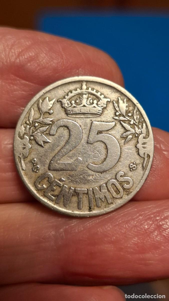 Monedas Rep&uacute;blica: MONEDA DE 25 C&Eacute;NTIMOS DE 1925 - Foto 2