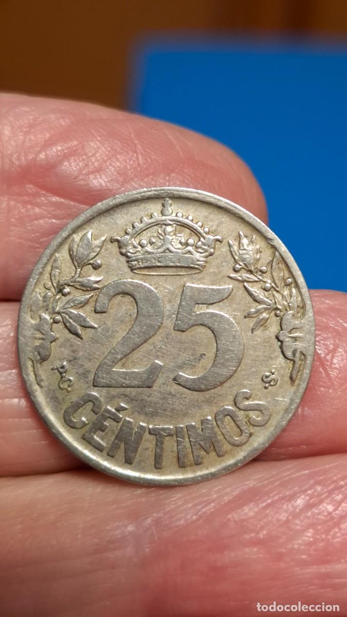 Monedas Rep&uacute;blica: MONEDA DE 25 C&Eacute;NTIMOS DE 1925 - Foto 2