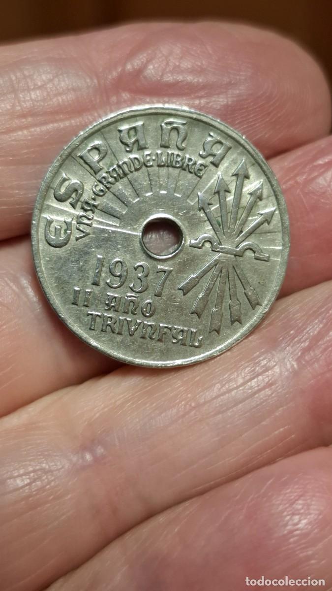 Monedas Rep&uacute;blica: MONEDA DE 25 C&Eacute;NTIMOS DE 1937 - Foto 1