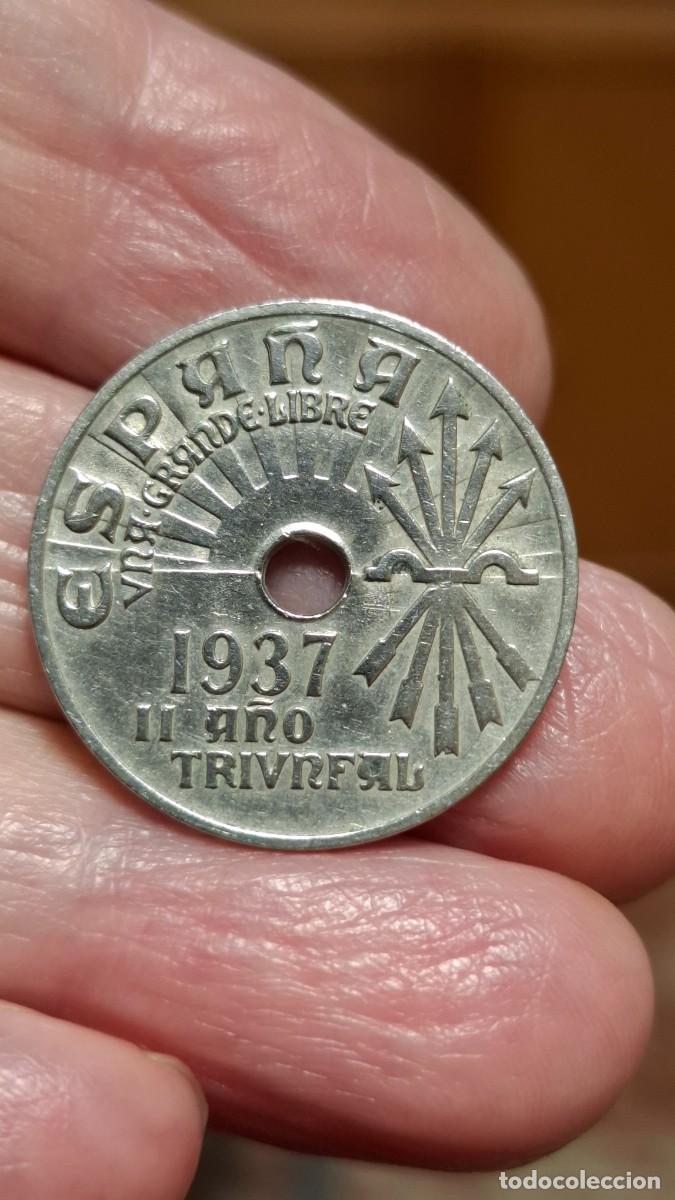 Monedas Rep&uacute;blica: MONEDA DE 25 C&Eacute;NTIMOS DE 1937 - Foto 1