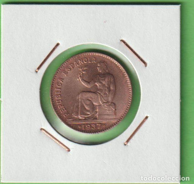 Monedas República: MONEDAS - II REPUBLICA - 50 CÉNTIMOS 1937 - 3-6 ORLA DE PUNTOS (SC-)