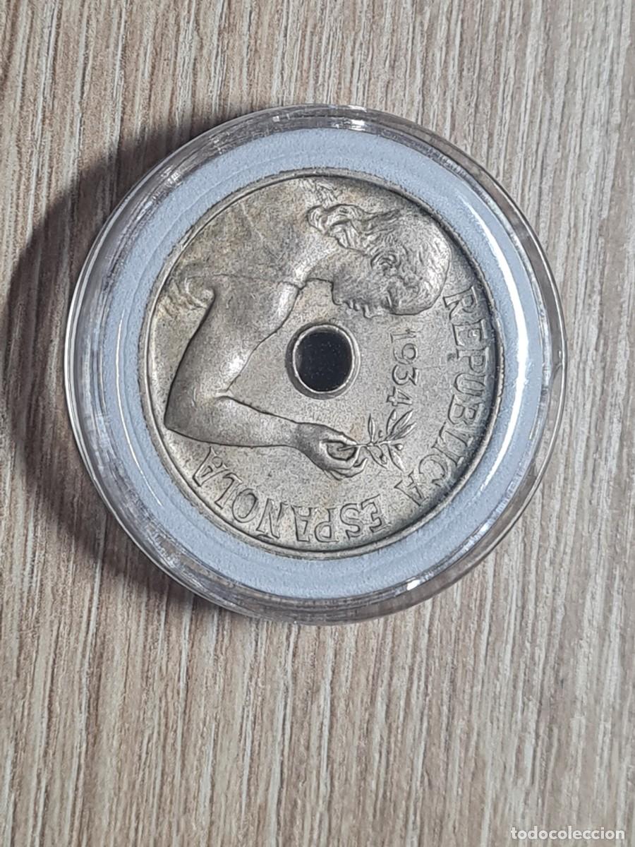 Monedas Rep&uacute;blica: MONEDA DE 25 CENTIMOS 1934 - Foto 1