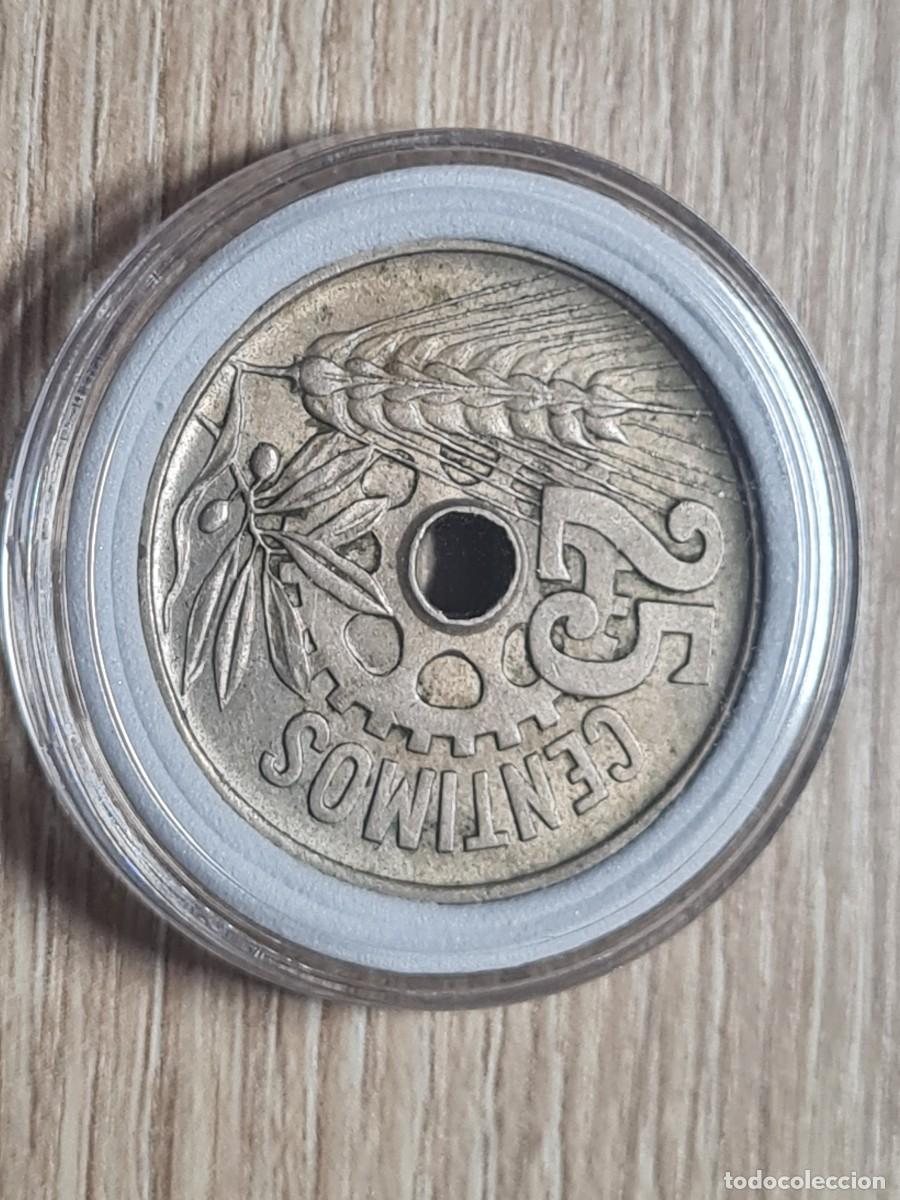 Monedas Rep&uacute;blica: MONEDA DE 25 CENTIMOS 1934 - Foto 2