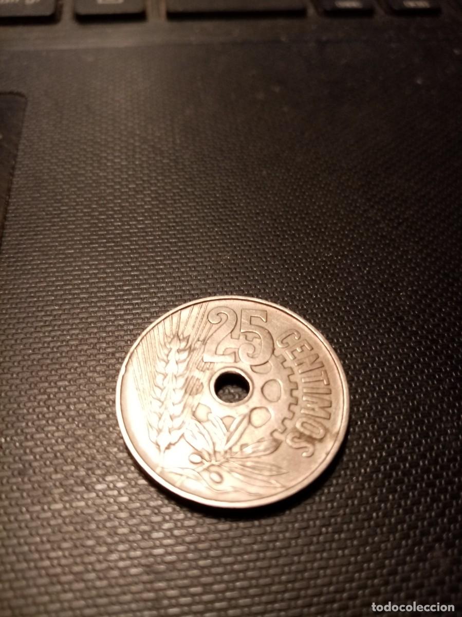 Monedas Rep&uacute;blica: MONEDA DE 25 CENTIMOS DE 1934 - Foto 2