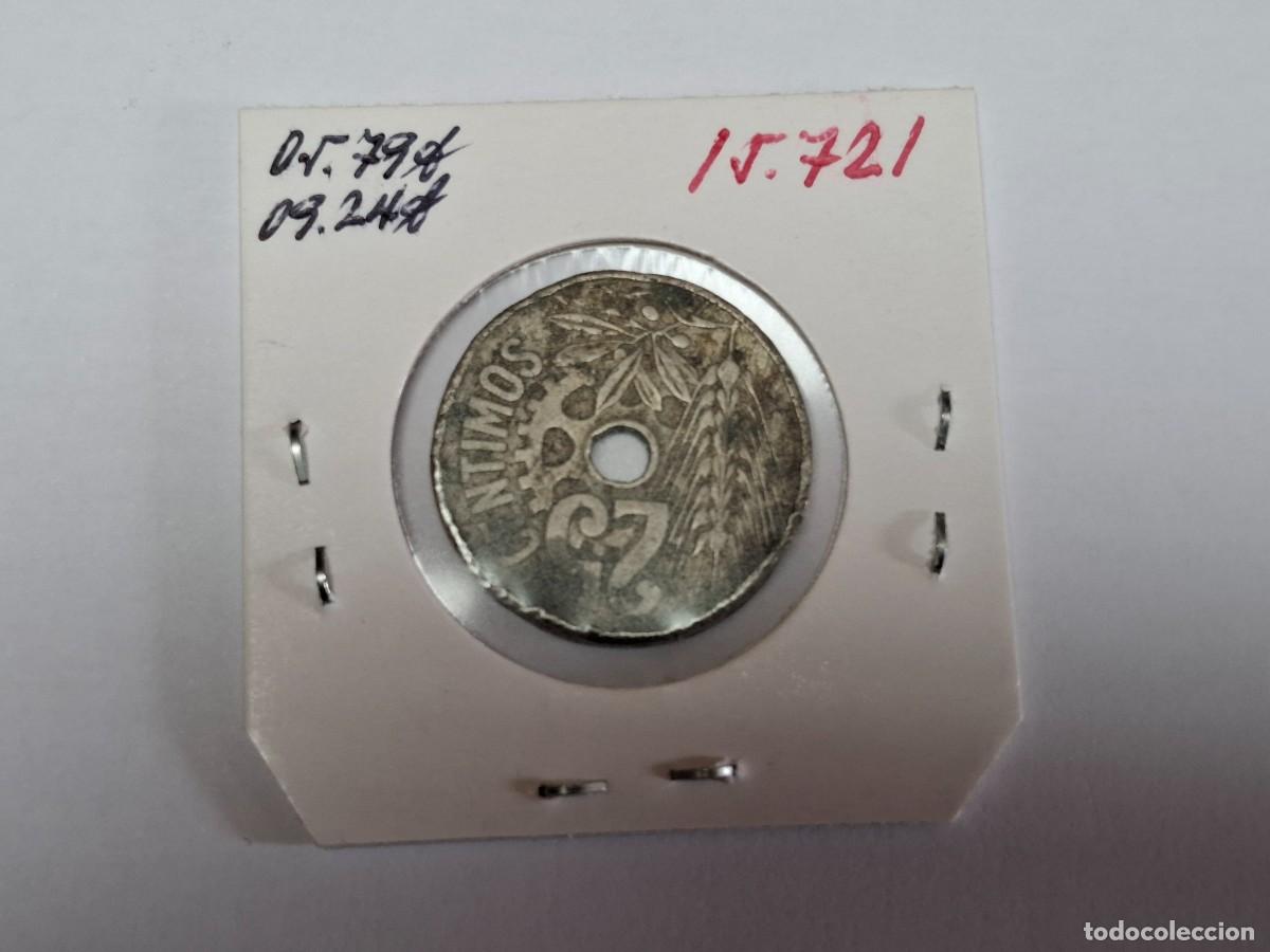 Monedas Rep&uacute;blica: 25 CENTIMOS de 1934 XC 6 ESPA&Ntilde;A en BC - Foto 2