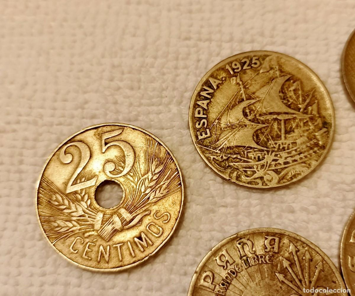 Monedas Rep&uacute;blica: LOTE 16 MONEDAS DE 25 CENTIMOS - Foto 3