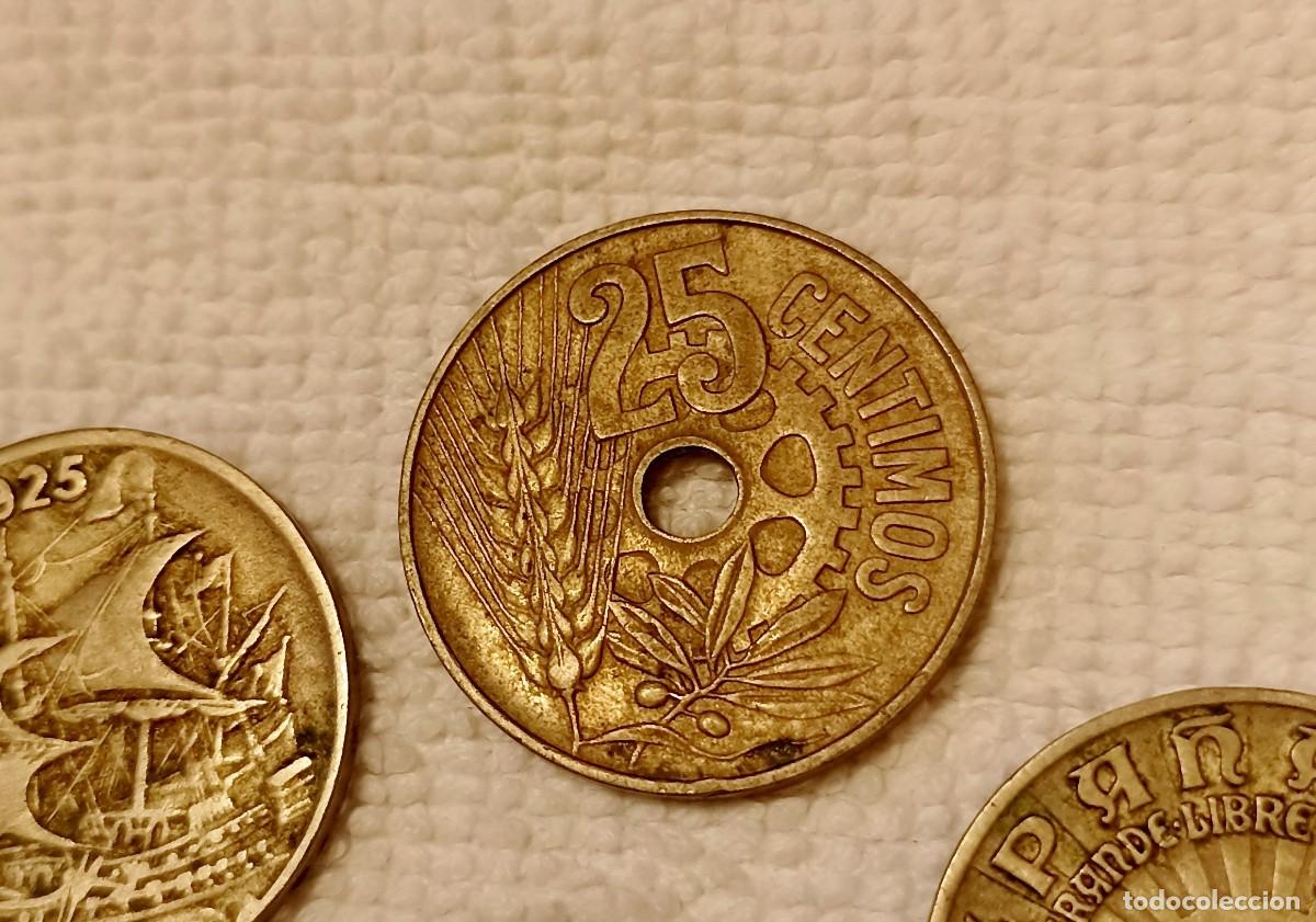 Monedas Rep&uacute;blica: LOTE 16 MONEDAS DE 25 CENTIMOS - Foto 4
