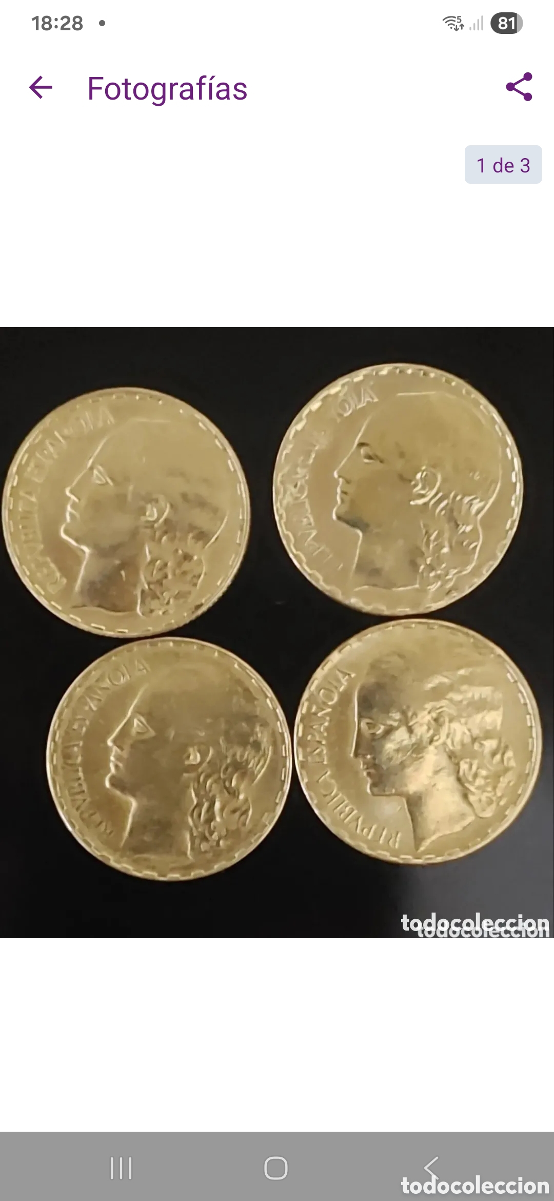 Monedas Rep&uacute;blica: CUATRO MONEDAS DE LA REP&Uacute;BLICA S/C - Foto 2