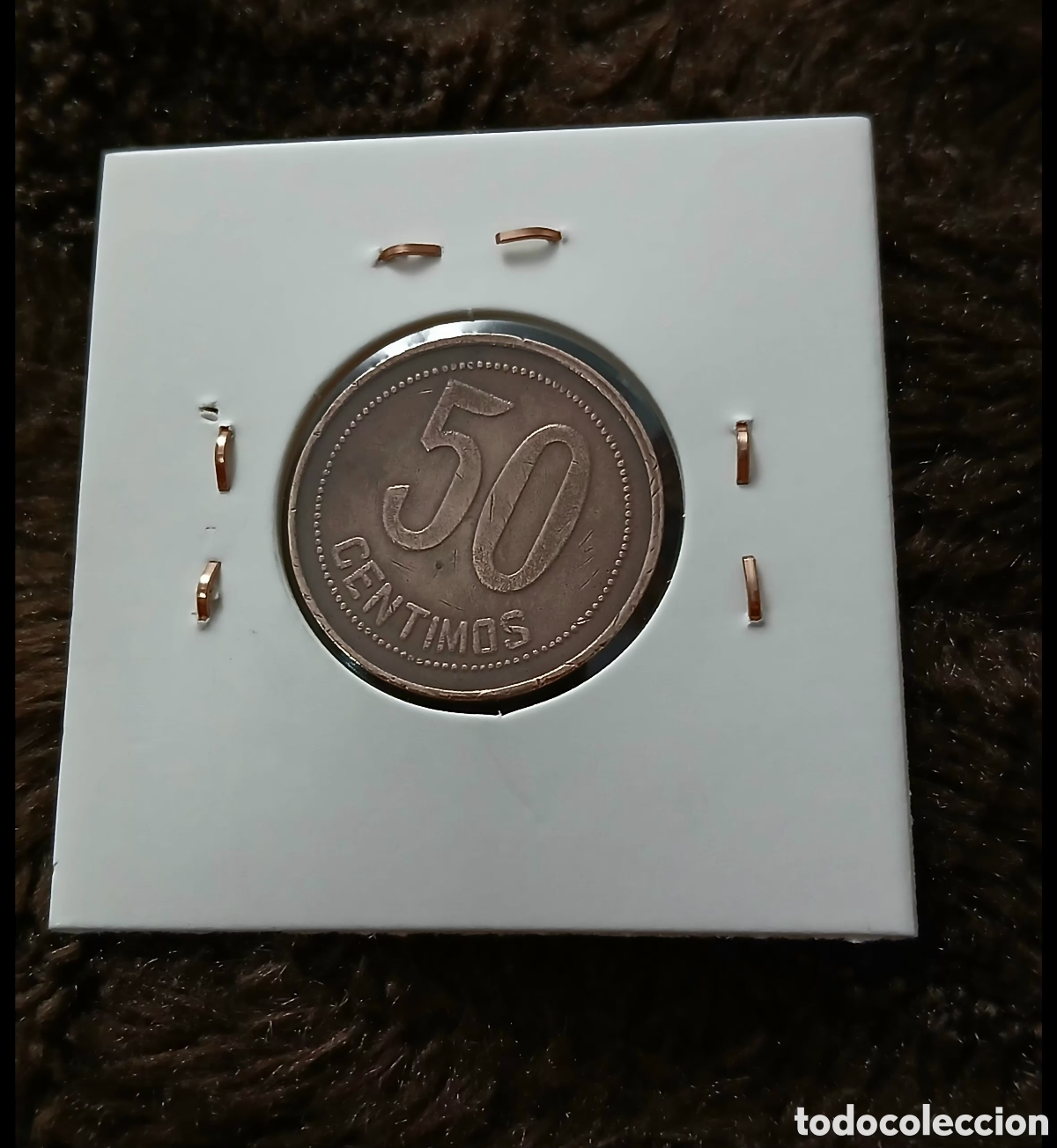Monedas Rep&uacute;blica: Moneda de 50 ctms de la ll Republica 1937 - Foto 2