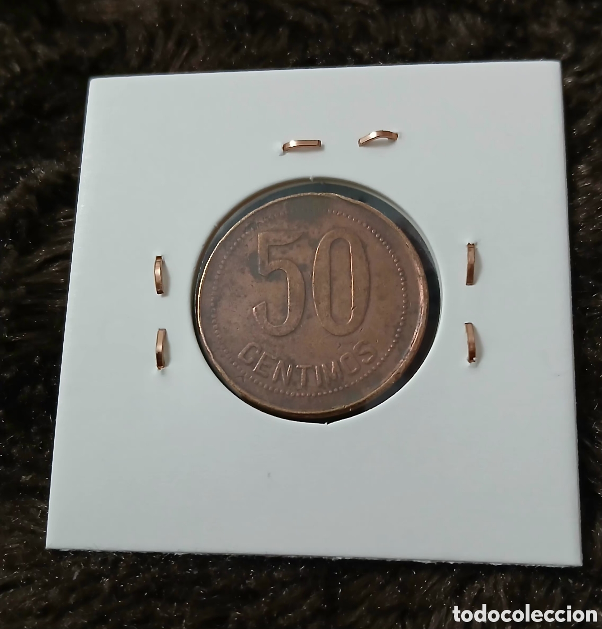 Monedas Rep&uacute;blica: Moneda 50 ctms de la ll Republica 1937 - Foto 2