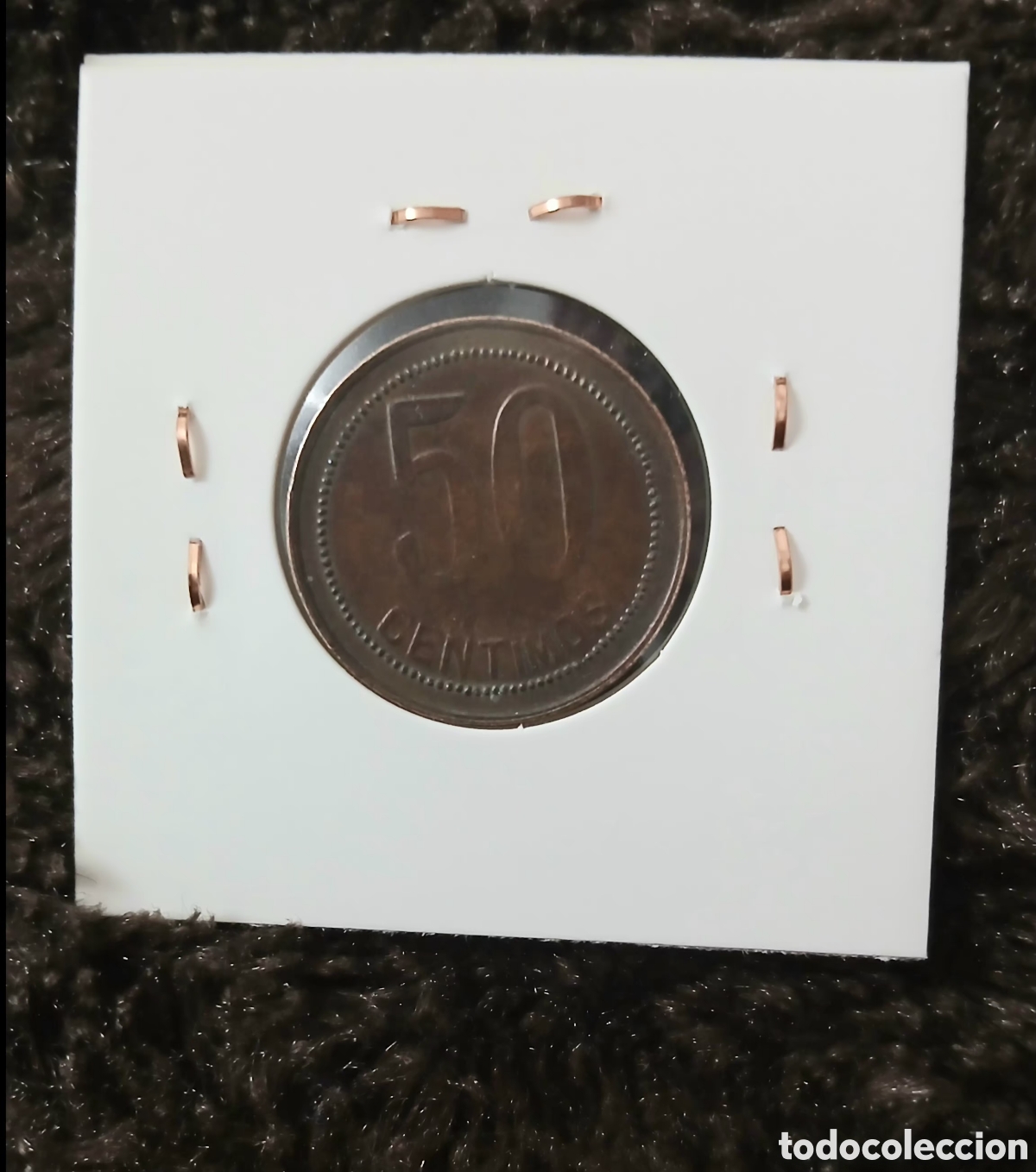 Monedas Rep&uacute;blica: Moneda 50 ctms de la ll Republica 1937 - Foto 2