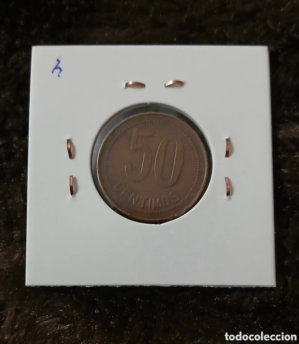 Monedas Rep&uacute;blica: Moneda 50 ctms de la ll Republica 1937 - Foto 2