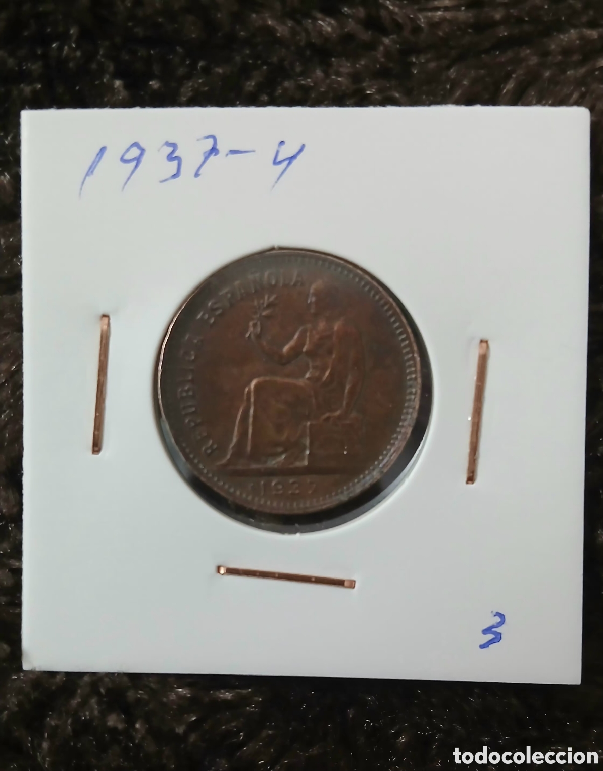 Monedas Rep&uacute;blica: Moneda 50 ctms de la ll Republica 1937 - Foto 1