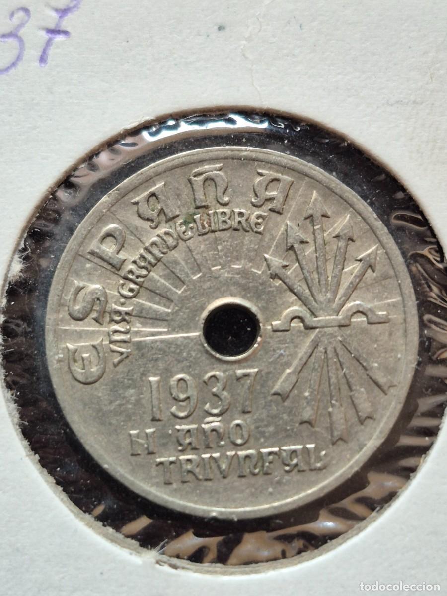 Monedas Rep&uacute;blica: 25 CENTIMOS DE 1937 - II REPUBLICA - Foto 1