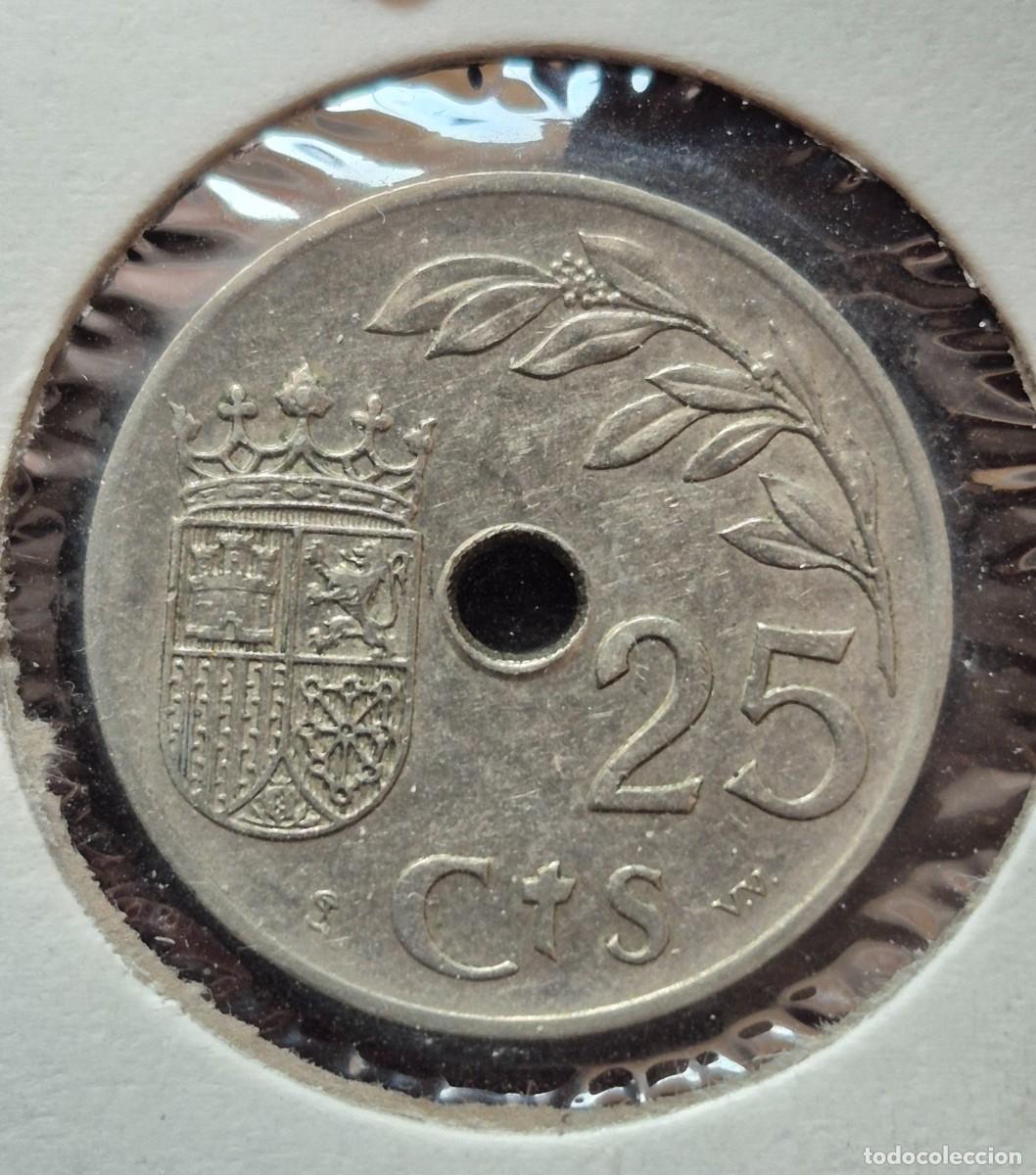 Monedas Rep&uacute;blica: 25 CENTIMOS DE 1937 - II REPUBLICA - Foto 2