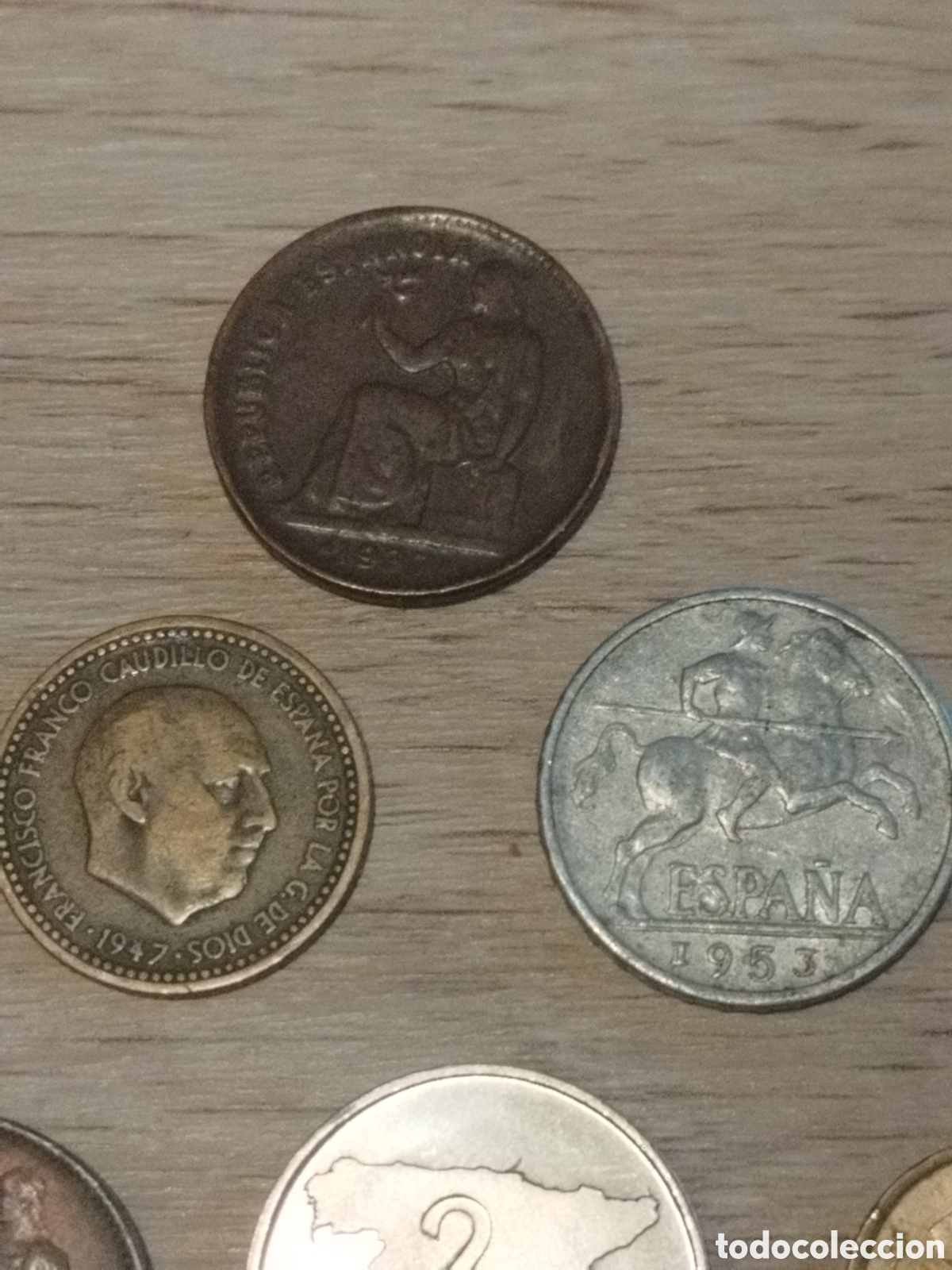 Monedas Rep&uacute;blica: Lote de monedas espa&ntilde;olas de varias epocas - Foto 2