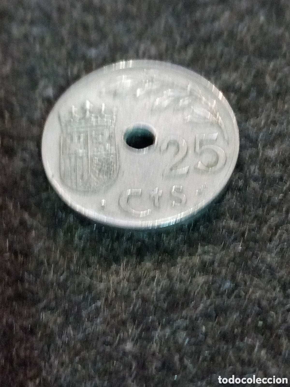 Monedas Rep&uacute;blica: Moneda de 25 c&eacute;ntimos del a&ntilde;o 1937 - Foto 3