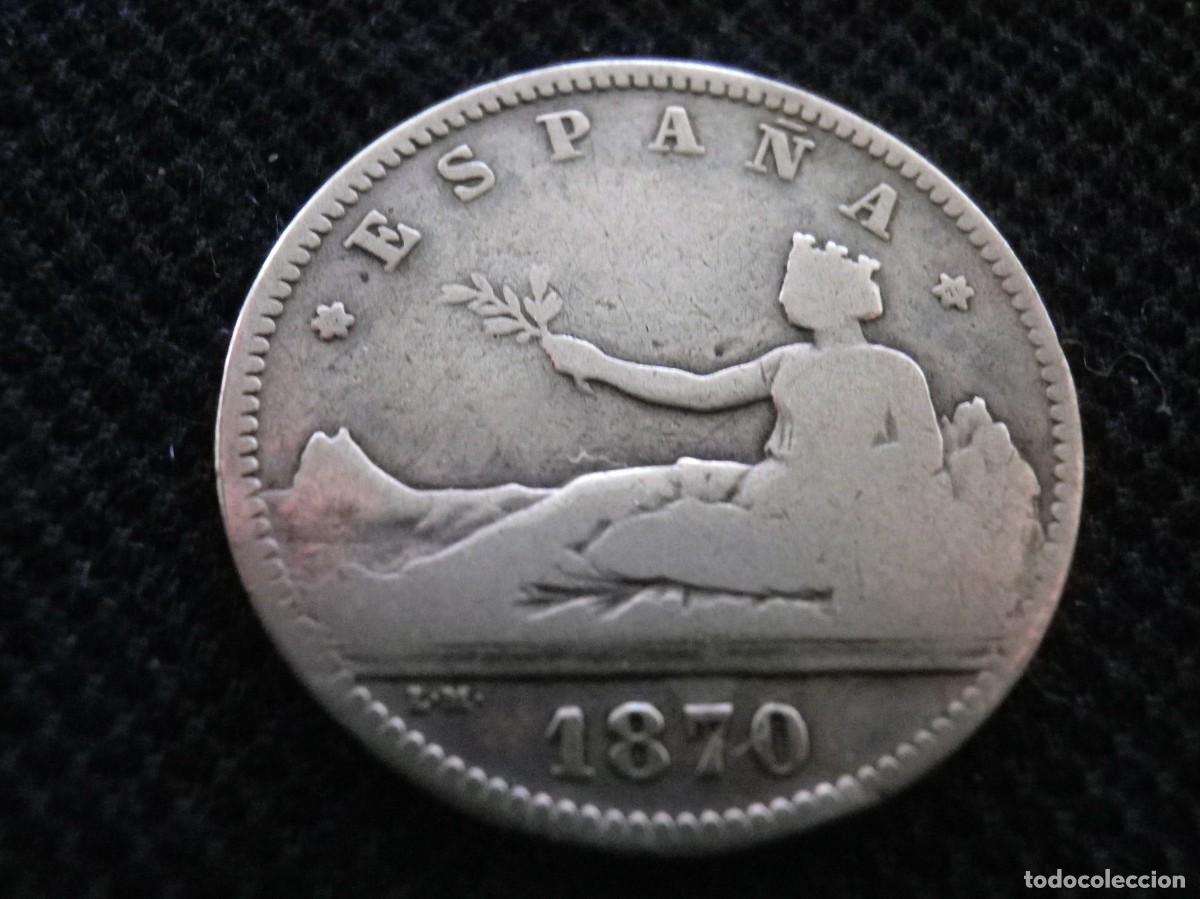 Monedas Rep&uacute;blica: MONEDA DE PLATA A&Ntilde;O 1870 - Foto 1