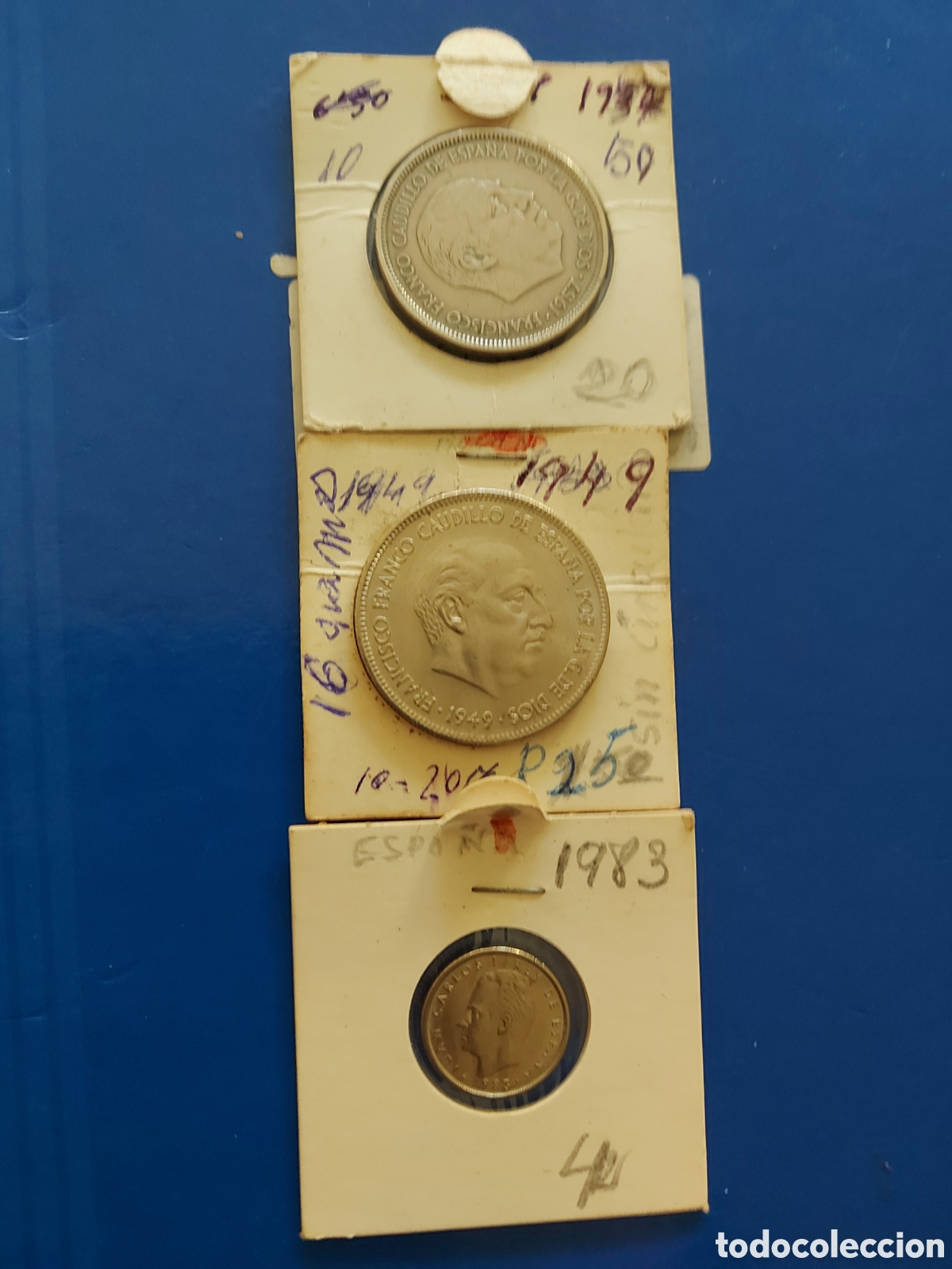 Monedas Rep&uacute;blica: 3 monedas de Espa&ntilde;a a - Foto 1