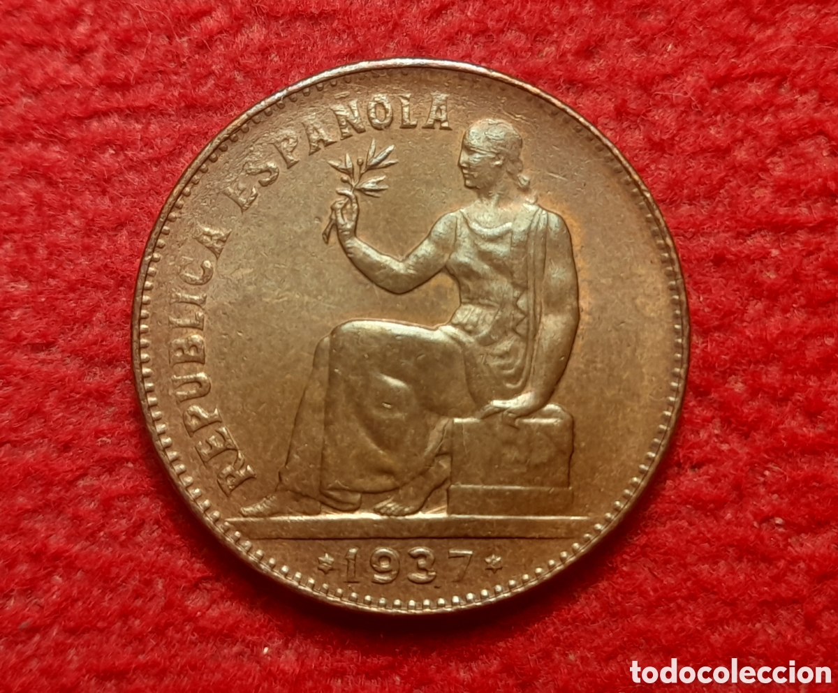 Monete Repubblica: Moneda 50 c&eacute;ntimos 1937 36 orla redondos