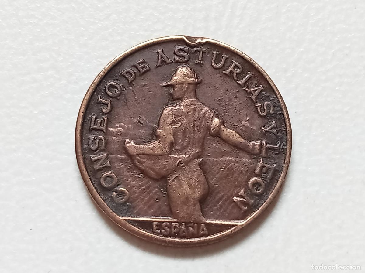 Monedas Rep&uacute;blica: II REP&Uacute;BLICA CONSEJO DE ASTURIAS Y LE&Oacute;N 1 PESETA 1937 MBC-