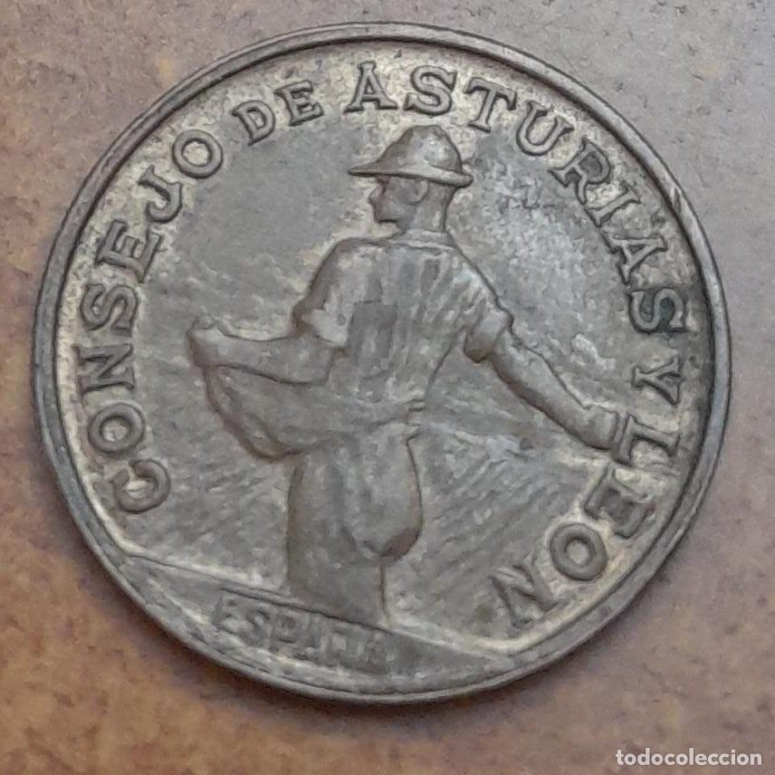 Monedas Rep&uacute;blica: MONEDA DE 1 PESETA DEL CONSEJO DE ASTURIAS Y LE&Oacute;N, 1937