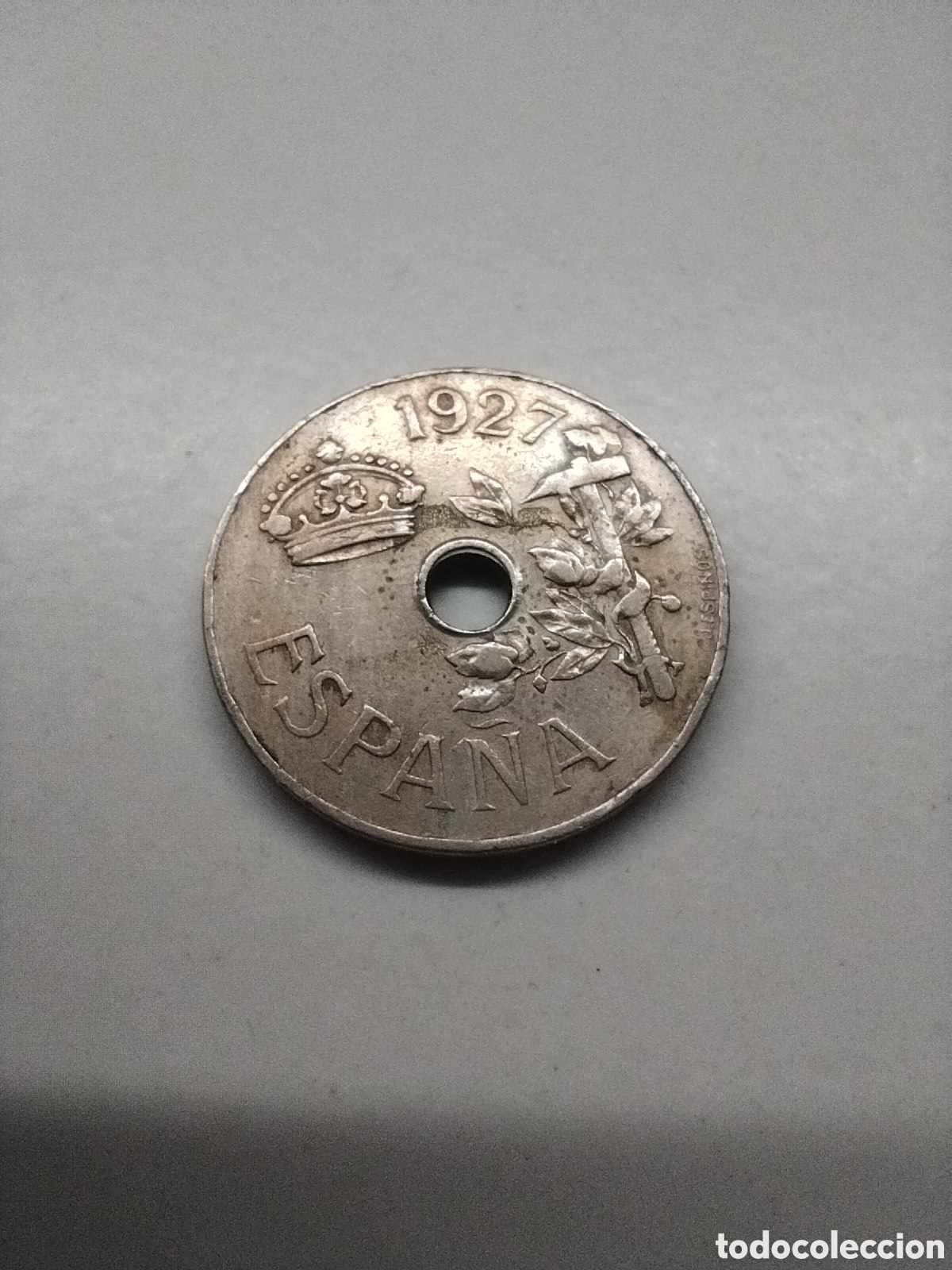 Monedas Rep&uacute;blica: Moneda 25 c&eacute;ntimos 1927