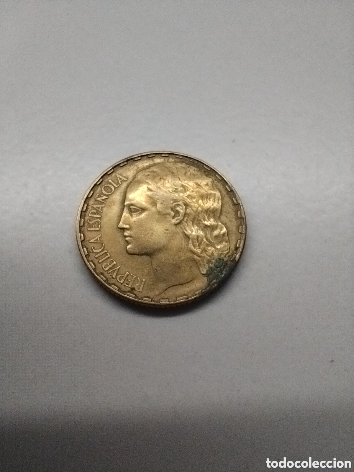 Monedas Rep&uacute;blica: Moneda 1 peseta 1937