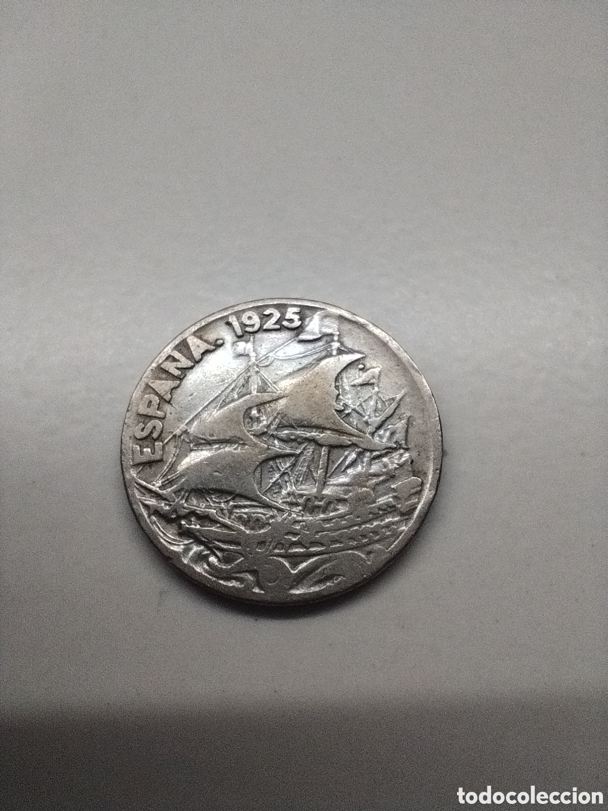 Monedas Rep&uacute;blica: Moneda 25 c&eacute;ntimos 1925